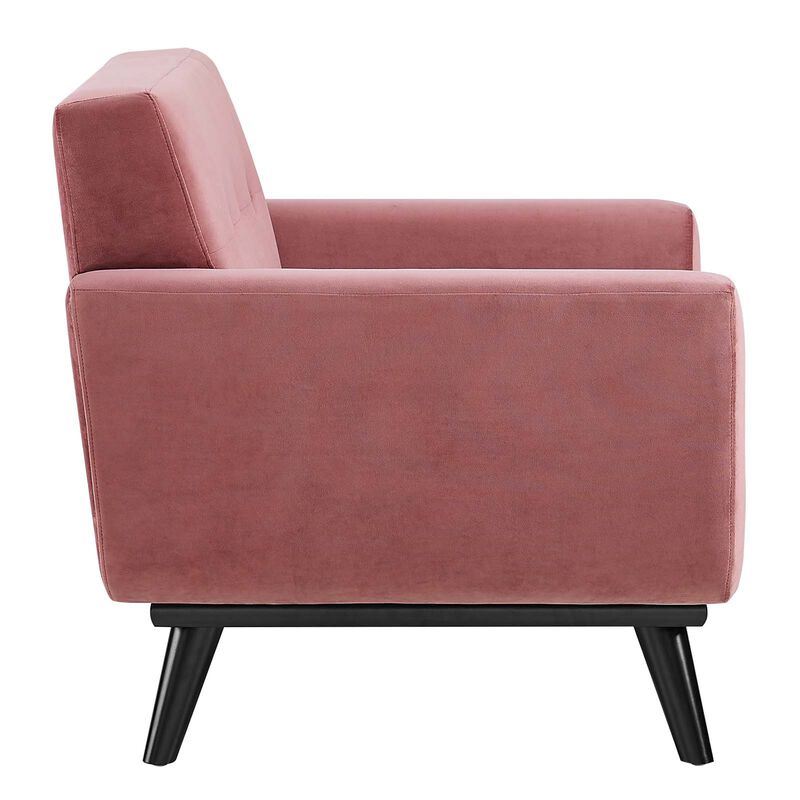Engage Performance Velvet Armchair image number 2