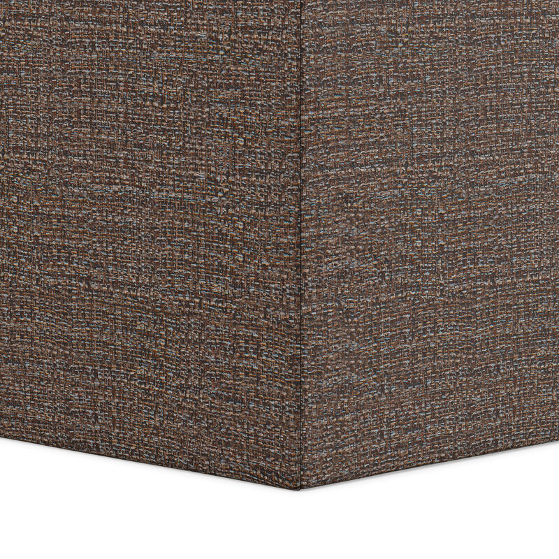 Simpli Home Rockwood Cube Storage Ottoman with Tray image number 9