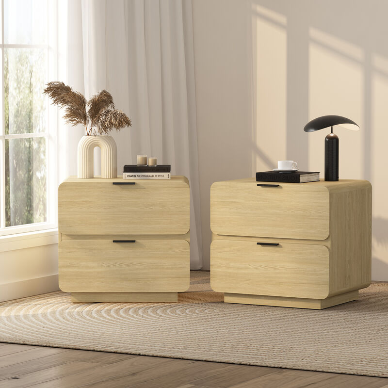 Chrystie Neutral Nightstand (Set of 2)