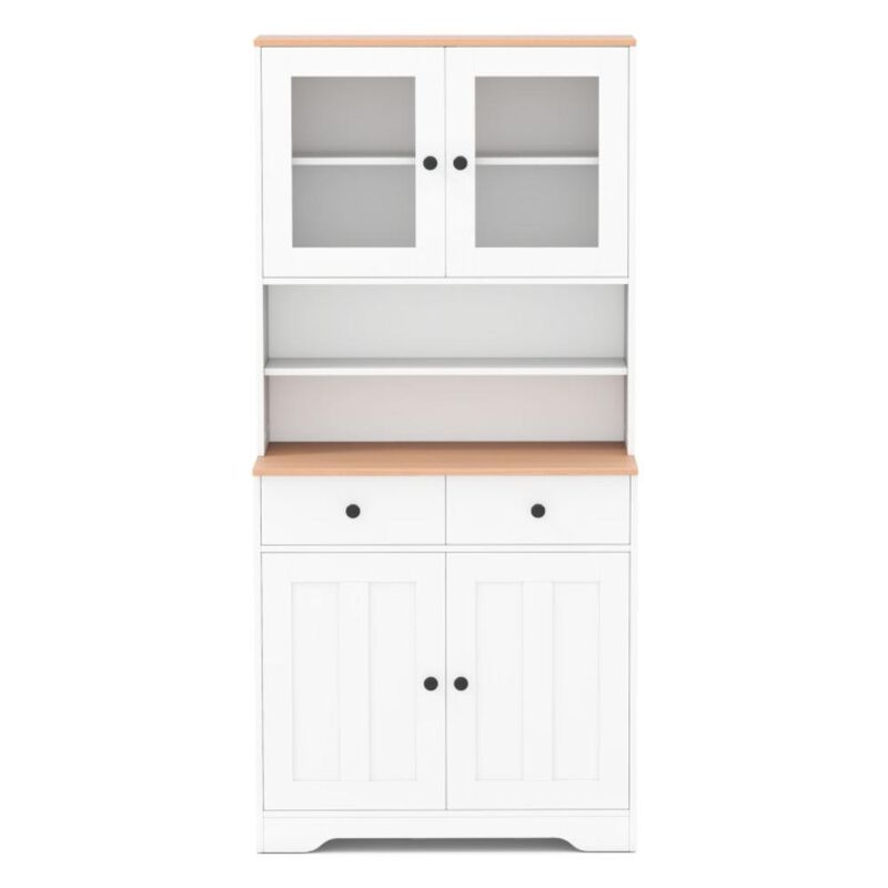Hivvago Pantry Cabinet with 2 Removable Shelves