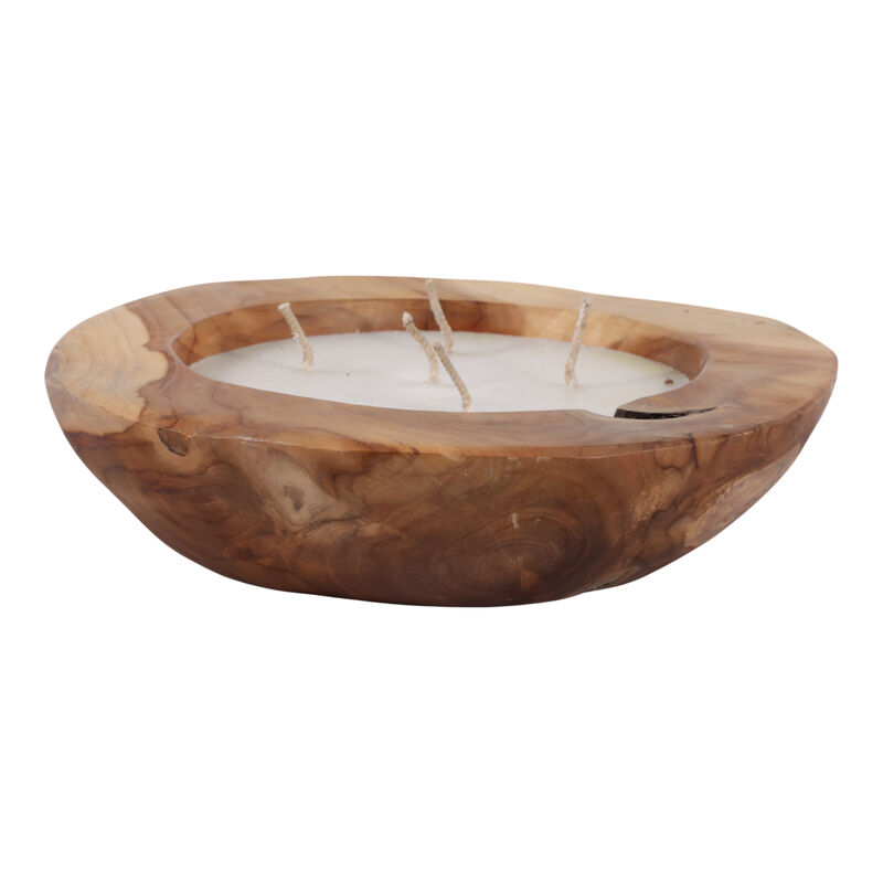 12" Vanilla Teakwood Candle image number 1