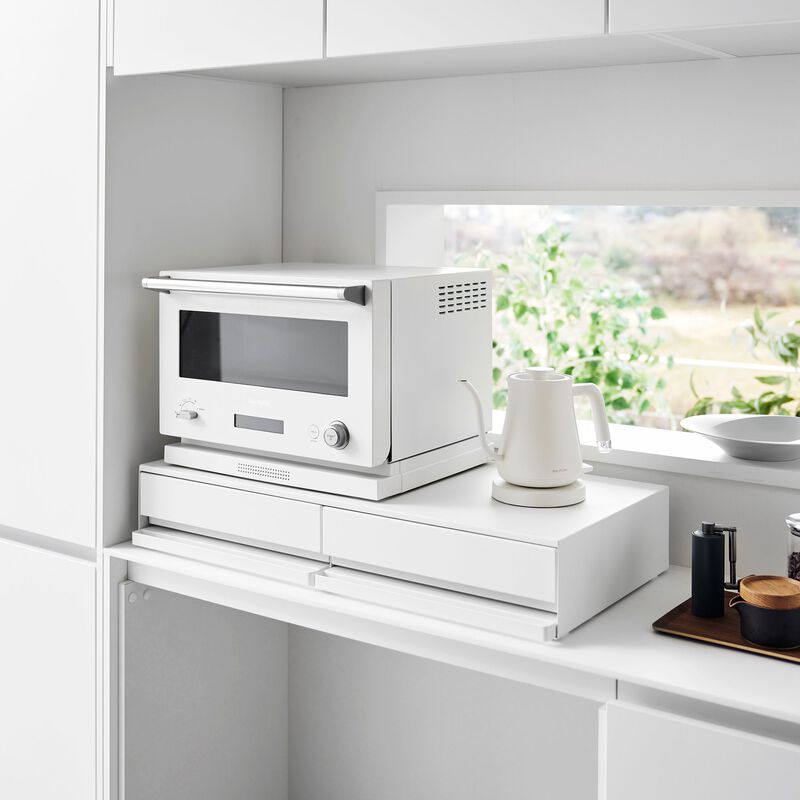Countertop Drawer with Pull-Out Shelf - Wide - Steel image number 3