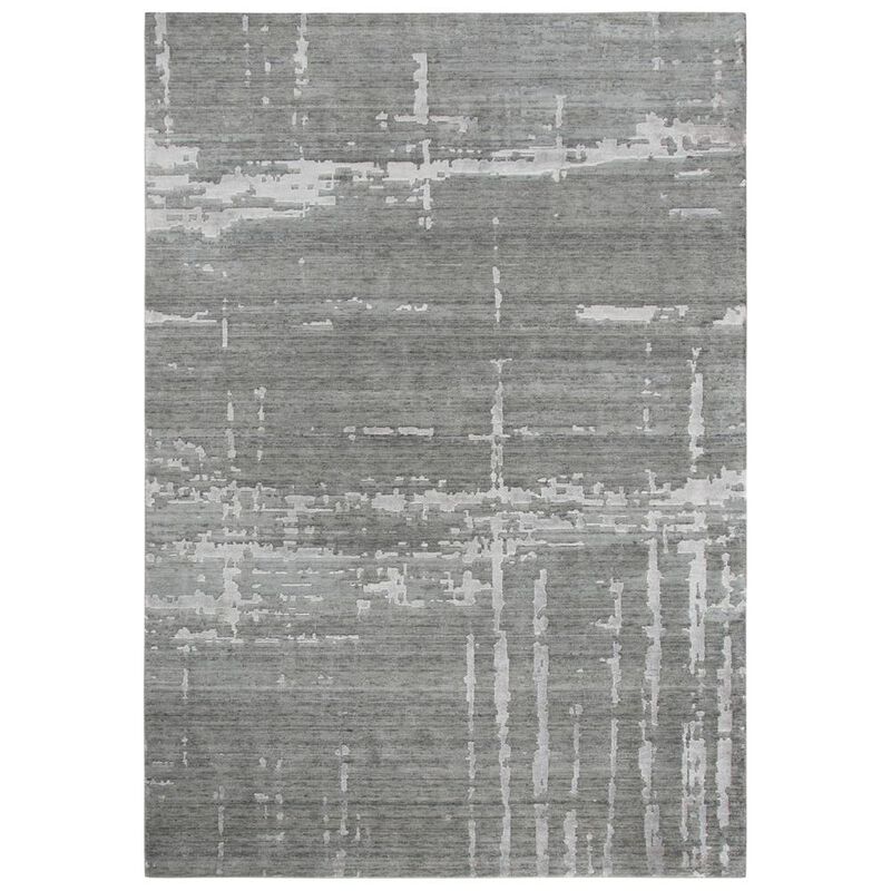 Hybrid Cut Pile Wool/ Tencel Rug, 9' x 12'