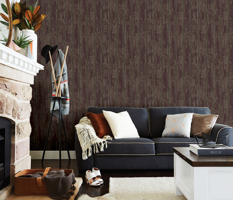 Whitman Red Weathered Wood Wallpaper (Set of 2) image number 1