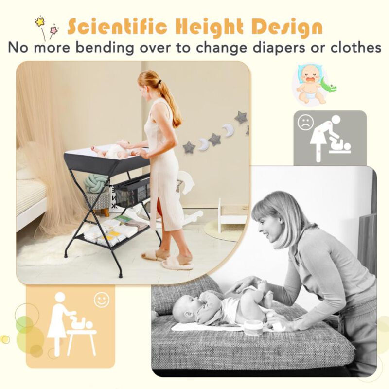 Hivvago Baby Storage Folding Diaper Changing Table