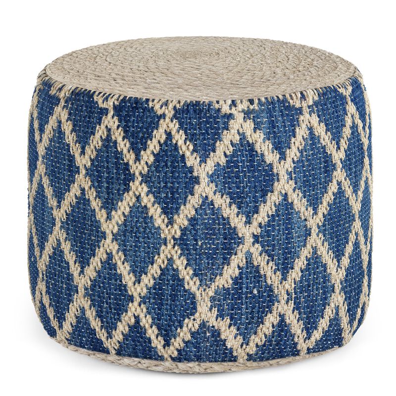 Simpli Home Edgeley Round Pouf image number 0