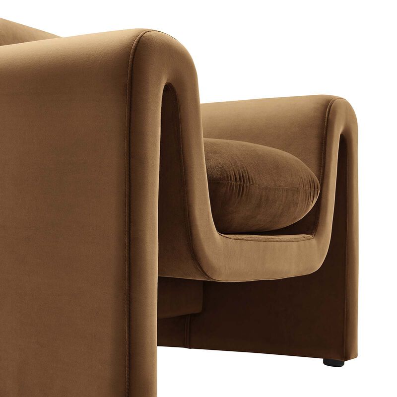 Waverly Performance Velvet Armchair image number 5