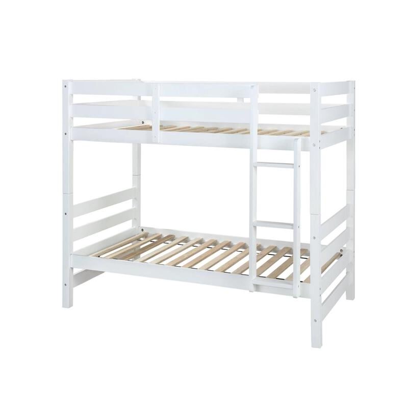 Ronnie Bunk Bed (Twin/Twin), White (1Set/2Ctn)