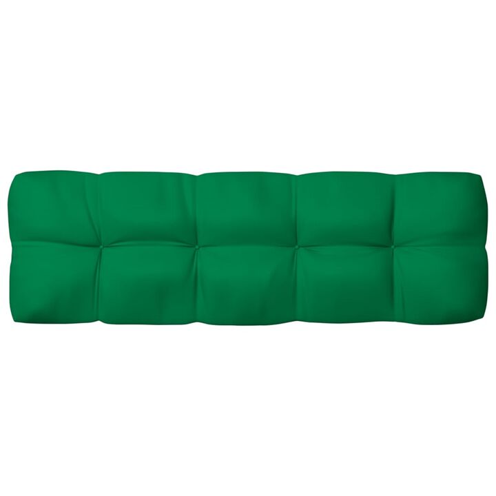 vidaXL Pallet Sofa Cushion Green 47.2"x15.7"x4.7"