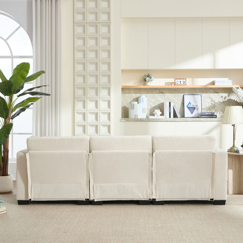 Bomzik Modern Storage Sectional Sofa with Dual USB image number 5