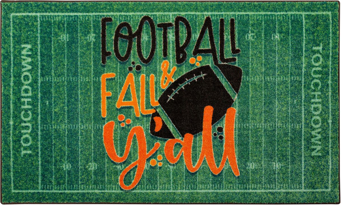 Prismatic Football & Fall Yall Bath and Kitchen Mat Collection