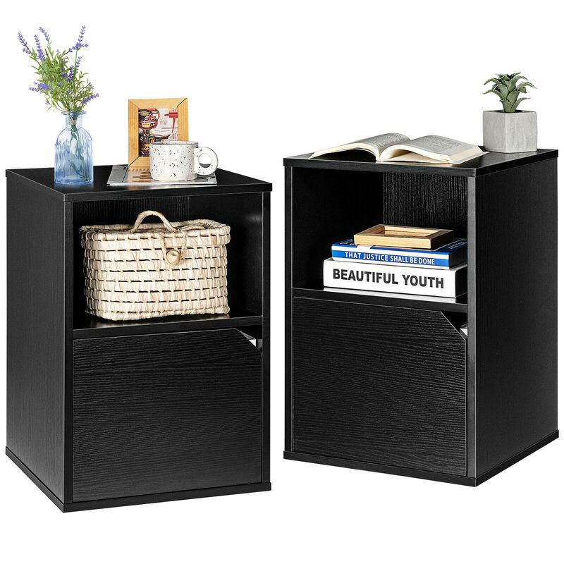 Set of 2 Nightstands Side End Table for Bedroom