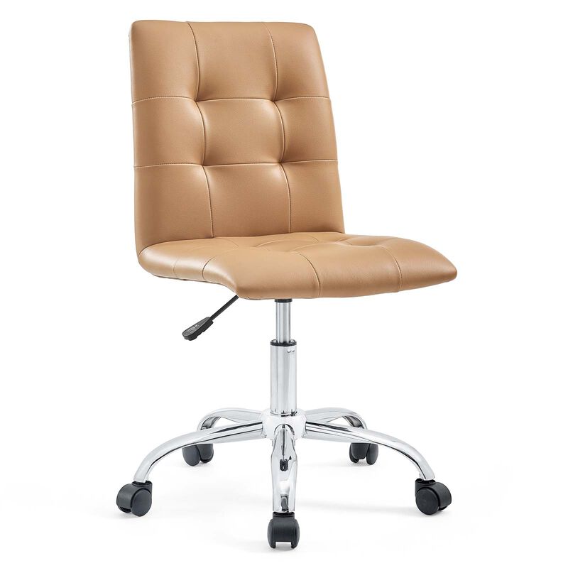 Modway Furniture - Prim Armless Mid Back Office Chair Orange image number 2