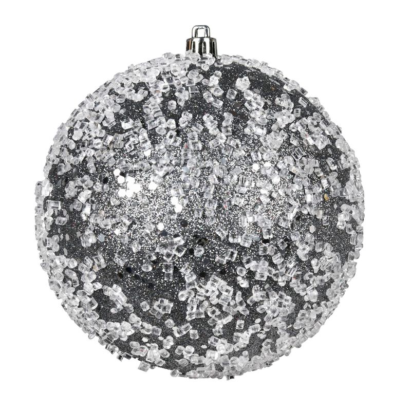 Pewter Glitter Hail Ball 4/Bag image number 0