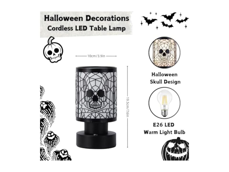 Rechargeable Cordless Dimmable Metal Desk Lamp For Living Room Bedroom Desk