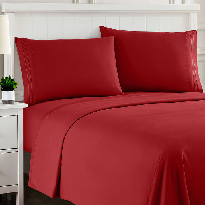 Ultra Soft 1800 Series Double Brushed Microfiber Sheet Set