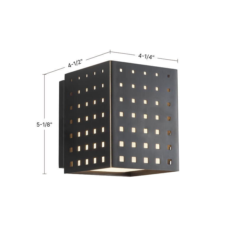 Astoria 5-in Damp-Rated Dimmable LED Wall Sconce image number 9