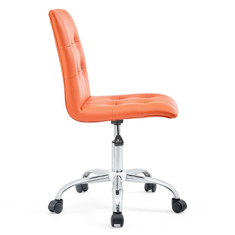Modway Furniture - Prim Armless Mid Back Office Chair Orange image number 3