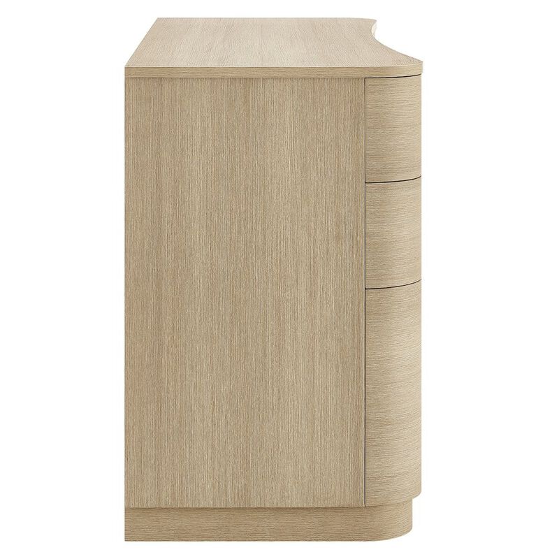 Mirae 55" 6-Drawer Curved Office Desk image number 2
