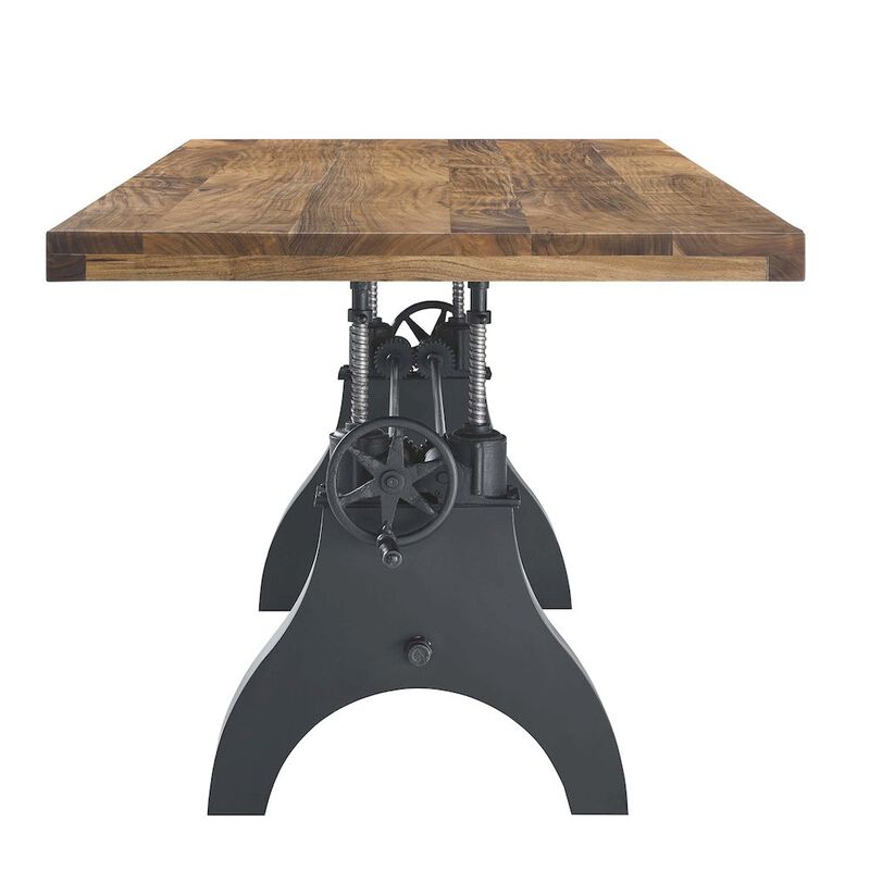 Genuine 96" Crank Adjustable Height Dining and Conference Table image number 5