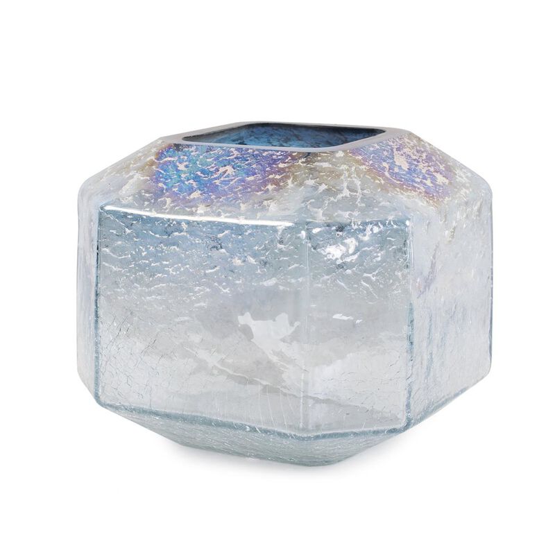 Howard Elliott Lonsdale Iridescent Low Glass Vase image number 5