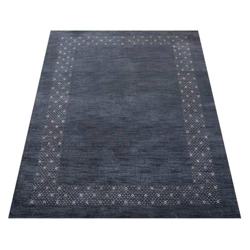 RUGSOTIC CARPETS HAND KNOTTED LOOM WOOL ECO-FRIENDLY AREA RUGS  - Rectangle, Contemporary Modern Design, High Pile Thick Handmade Anti Skid Rugs for Living Room (L00529) image number 2