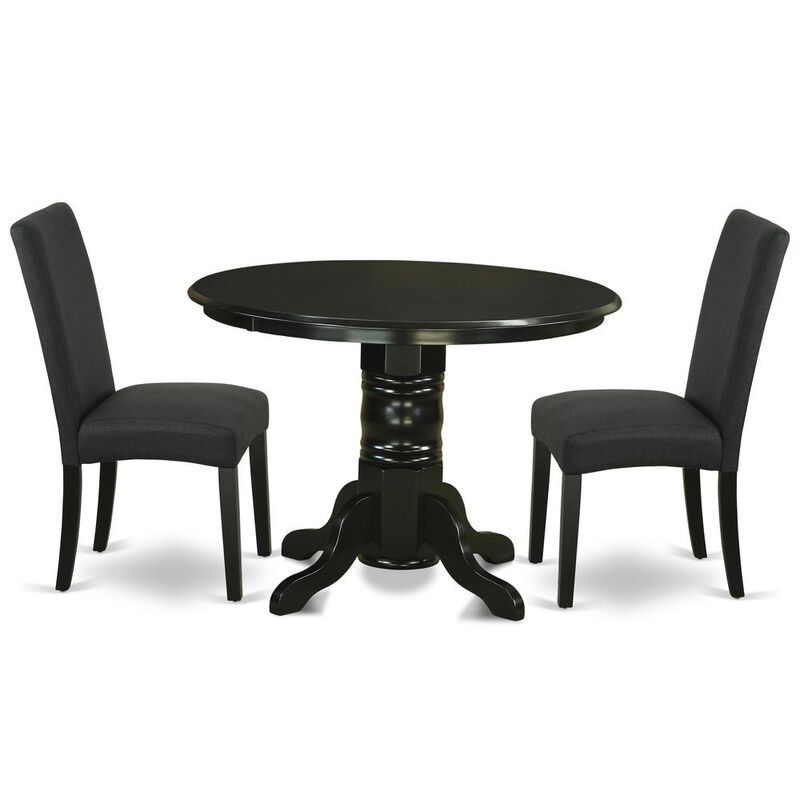 Dining Room Set Black, SHDR3-BLK-24