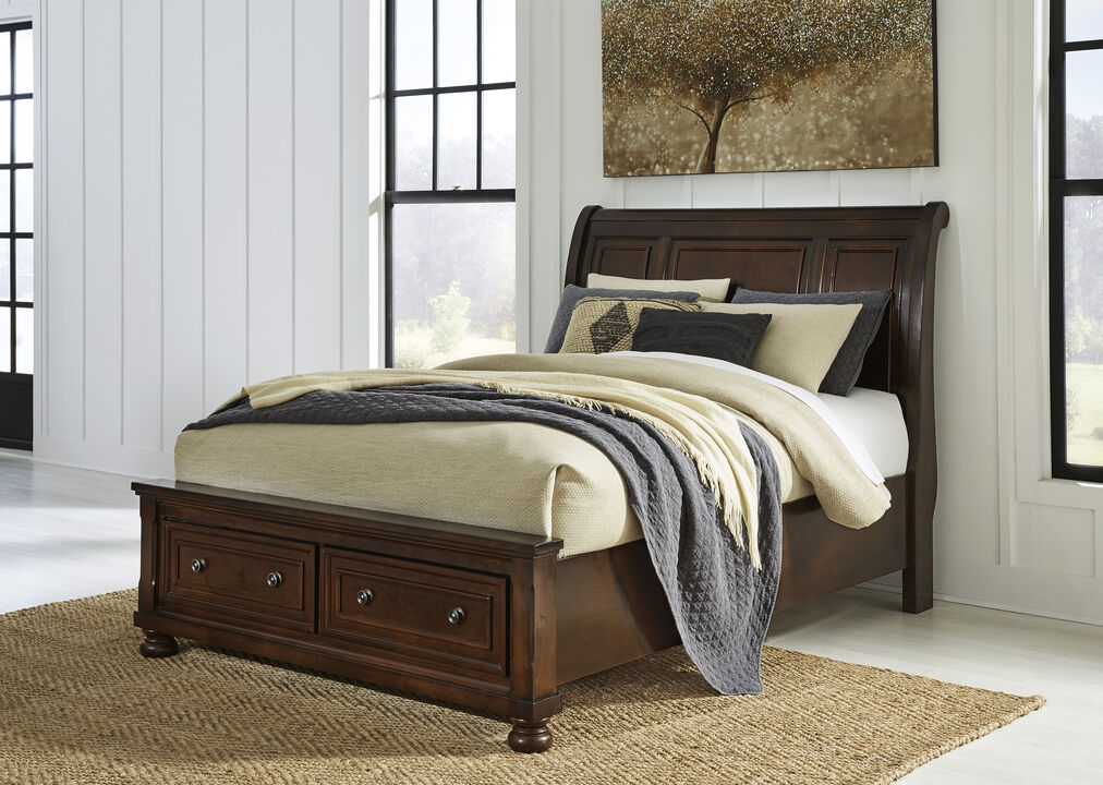 Porter California King Sleigh Storage Bed