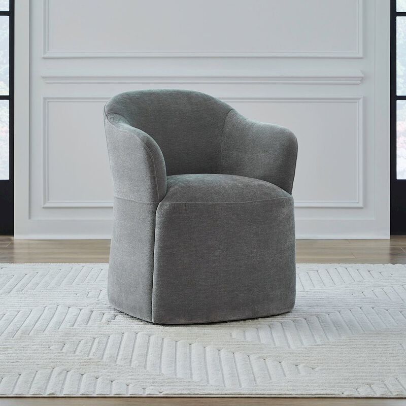 Liberty Furniture Accent Dining Chair with Castors - Squared Arm - Ivory Upholstry image number 9