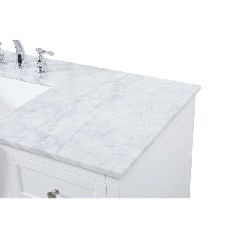 Elegant Kitchen and Bath 42 inch Single bathroom vanity in white
