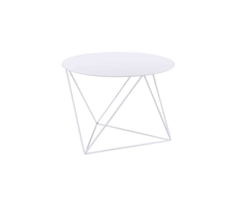 ACME Epidia Accent Table, White Finish