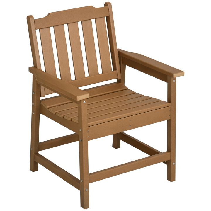 Hivvago Heavy-Duty Outdoor Chair, Weather-Resistant Patio Dining Chair