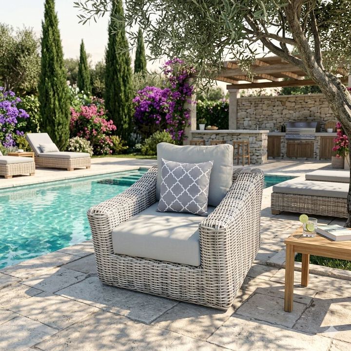 Teva Outdoor Armchair Patio Chair with Cushion