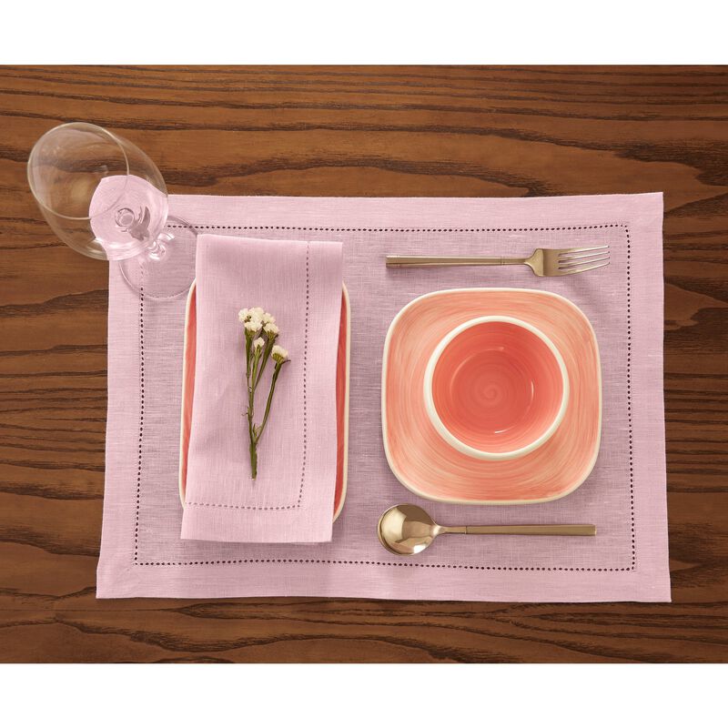 Solino Home Milan 100% Linen Dinner Napkins &ndash; Set of 4, 20 x 20 in, Machine Washable, Holiday and Everyday Dining