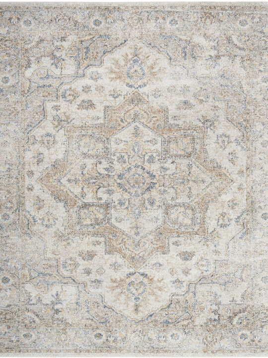 Astra Machine Washable ASW12 Silver/Gray 3'3" x 5' Rug