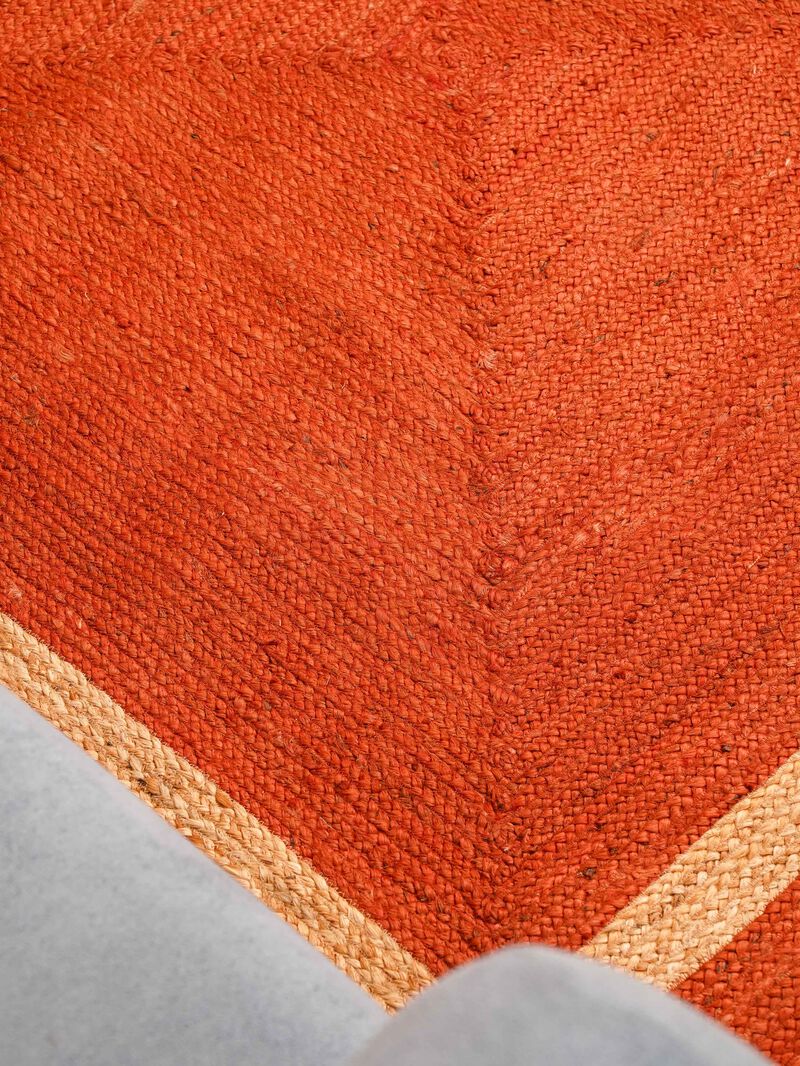 HAND WOVEN JUTE ECO-FRIENDLY AREA RUGS  - Contemporary Modern Pattern, High Pile, Natural Fiber, Outdoor Indoor Handmade Area Rugs for Living Room, Bed Room (J00025) image number 3