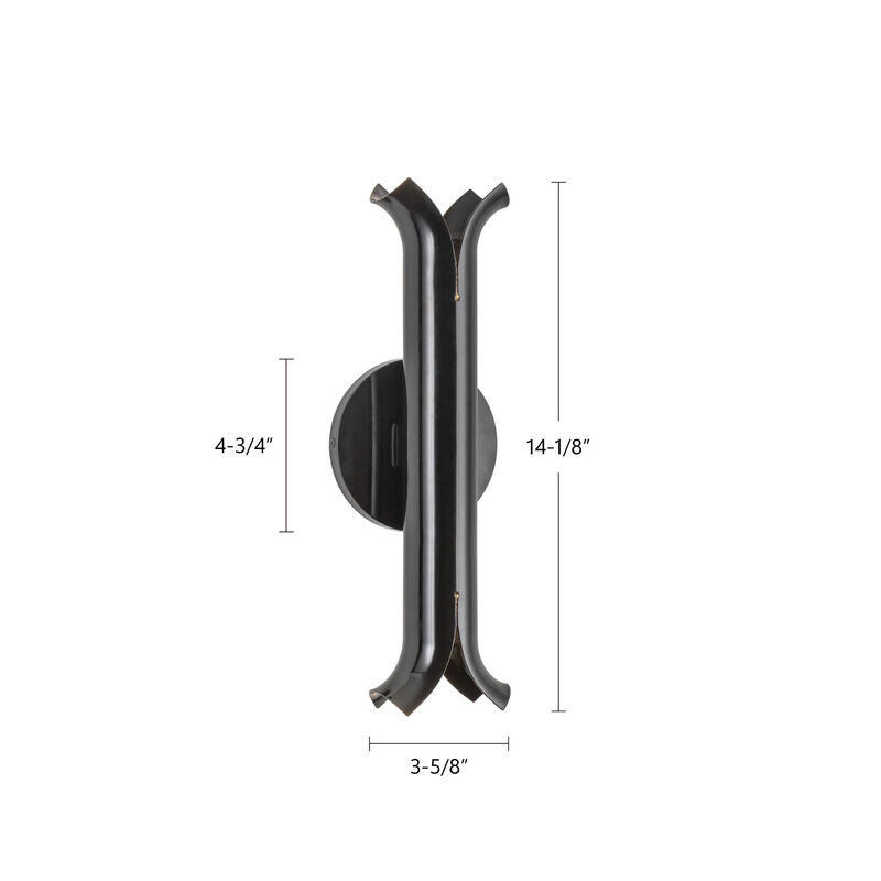 Husk 14-in Dimmable LED Wall Sconce image number 9