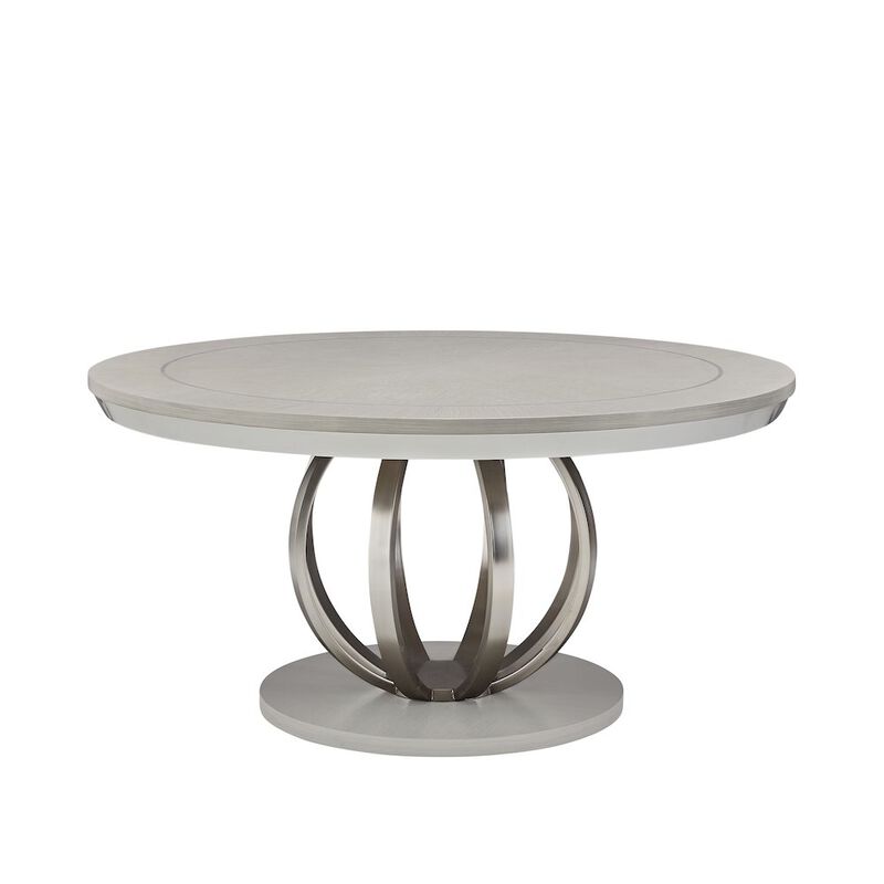 Michael Amini Eclipse Round Dining Table - Moonlight Gray