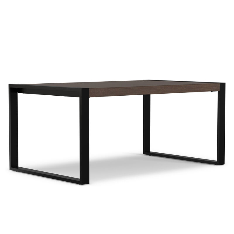 McKenzie 66 inch x 40 inch Rectangle Modern Industrial Dining Table in Smoky Grey image number 0