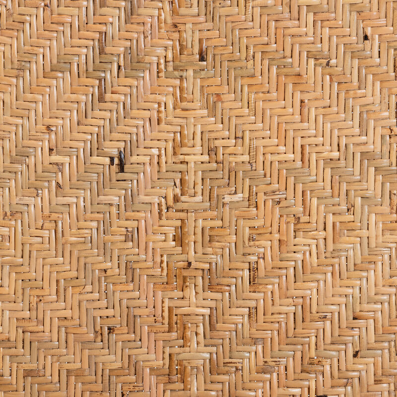 Baxton Studio Adrena Modern Bohemian Natural Brown Rattan Bar Stool