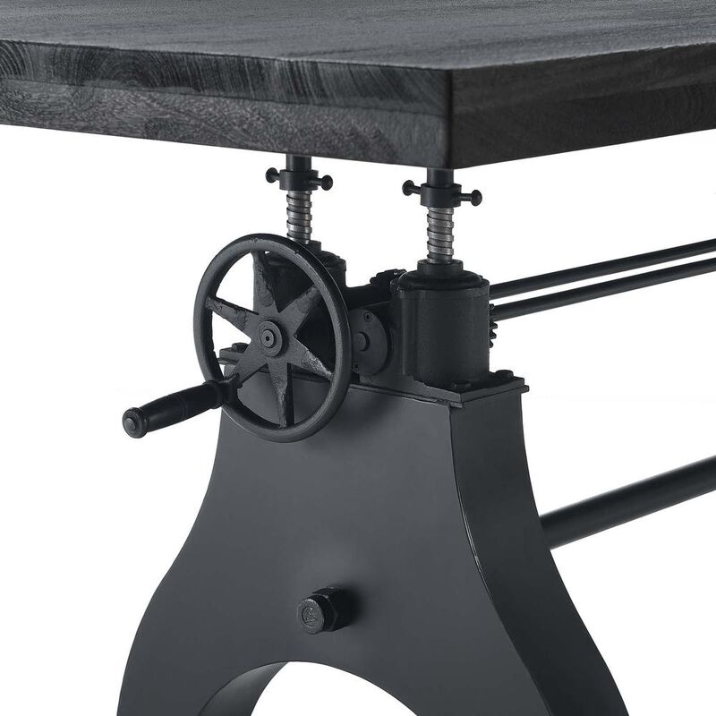 Genuine 96" Crank Adjustable Height Dining and Conference Table image number 7