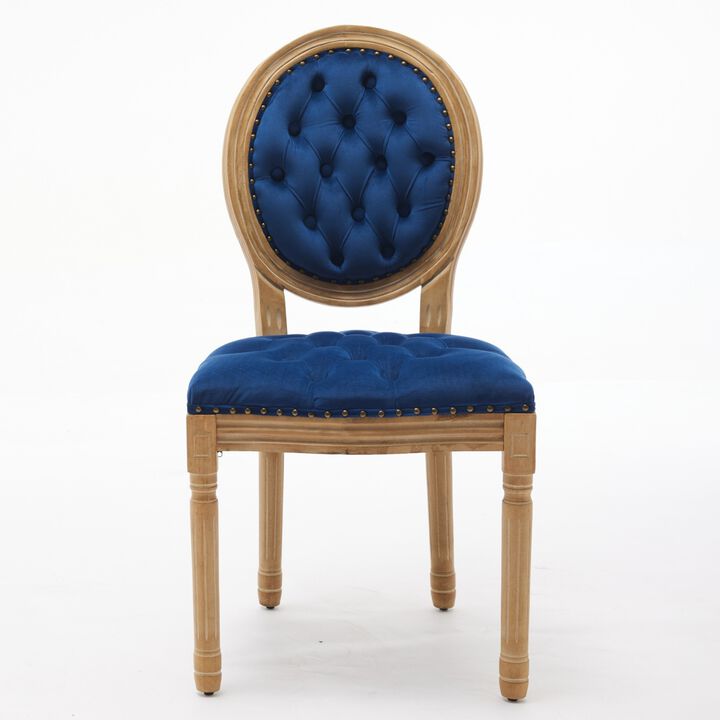 Blogpi Set of 2 Tufted Velvet Dining  Chairs