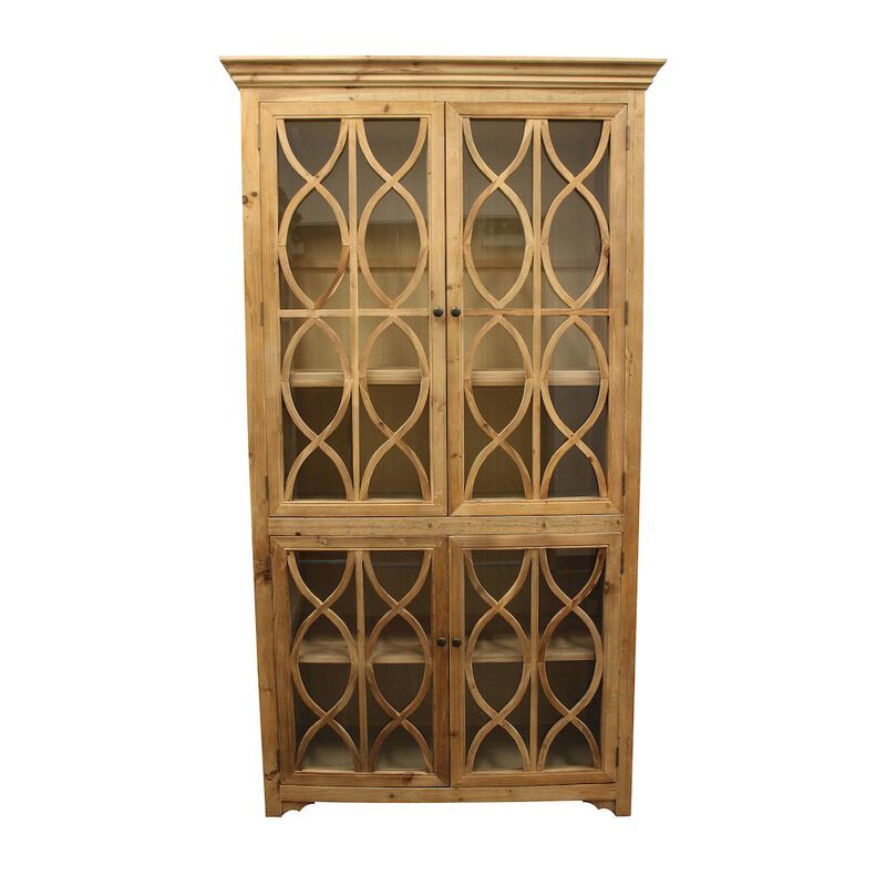 Manhattan Beach 4-Glass Door Cabinet
