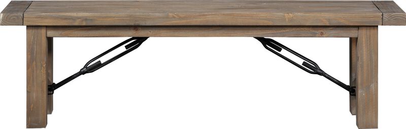 Autumn Solid Wood Dining Bench in Flink Oak