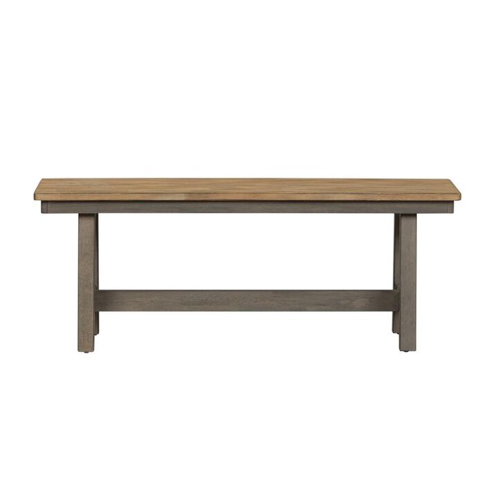 Liberty Furniture Lindsey Farm Backless Bench (RTA) in Gray