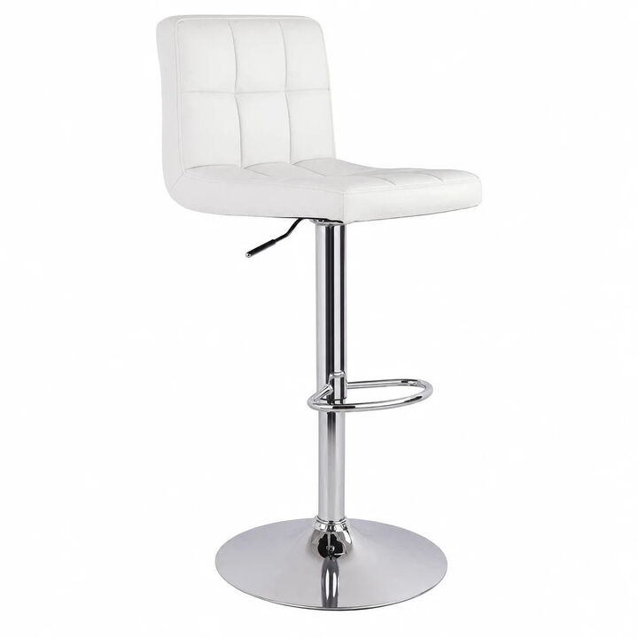 Leather Swivel Bar Stools Set of 2, Durable Adjustable Counter Height Stools with Thickened Backrest, Lightweight Iron Frame 360&deg; Kitchen Island Chairs