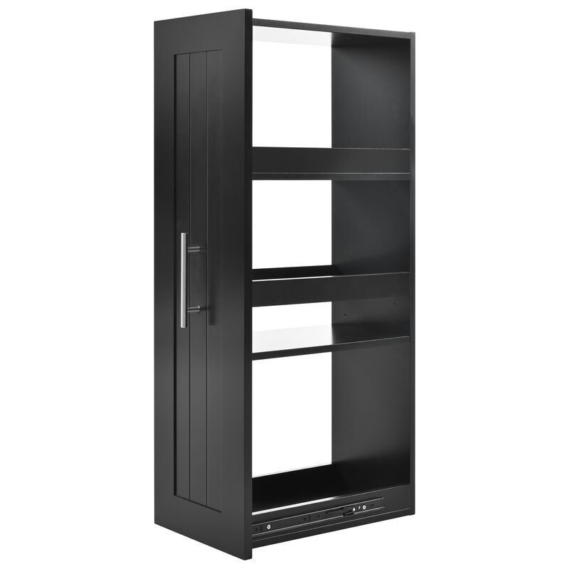 Rolling Kitchen Cart with Drop Leaf, Drawers, Towel Rack, and Pull-Out Storage