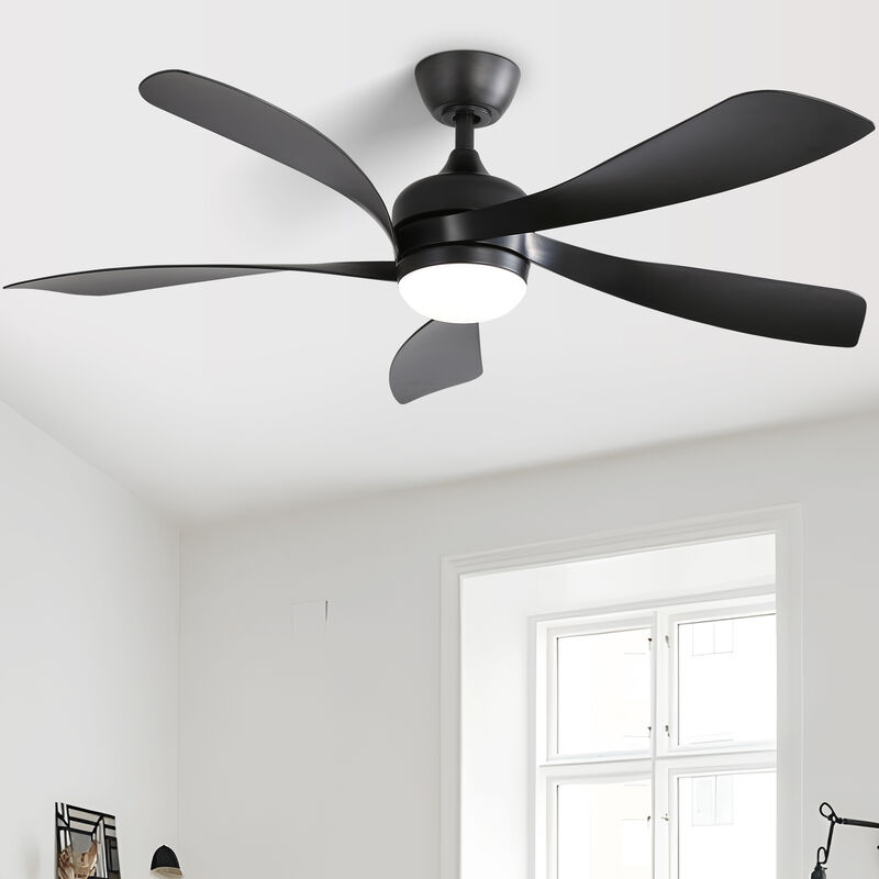52 Inch Modern Ceiling Fan With 3 Color Dimmable 5 ABS Blades Remote Control With Led Light image number 9
