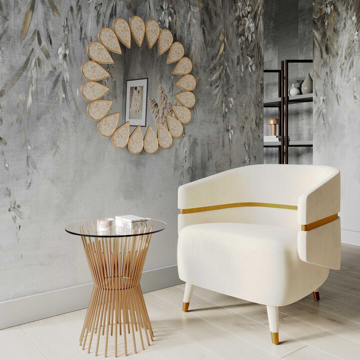 Ayla Velvet Accent Chair by Inspire Me Home Decor
