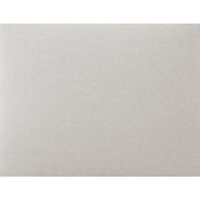 Meridian Furniture Beckham Beige Durable Linen Textured Fabric Ottoman